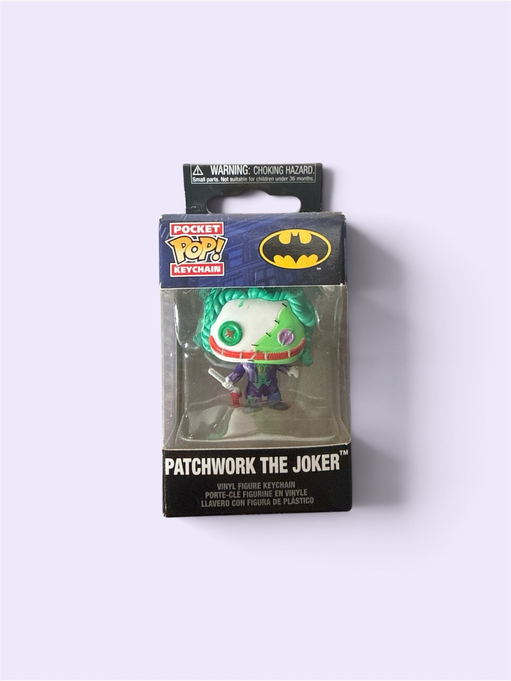Funko Patchwork The Joker Pocket Pop! Keychain - Green, Purple, Red